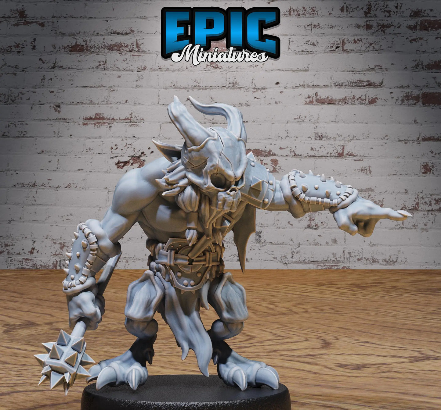 Skull Bear (Command Pose) By: Epic Miniatures Photon Forg3d